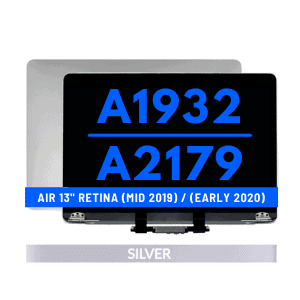 Complete LCD Display Assembly For Macbook Air 13" Retina (A1932: Mid 2019) /(A2179: Early 2020) - Silver