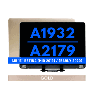 Complete LCD Display Assembly For Macbook Air 13" Retina (A1932: Mid 2019) /(A2179: Early 2020) - Gold
