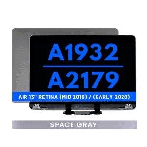 Complete LCD Display Assembly For Macbook Air 13" Retina (A1932: Mid 2019) (A2179: Early 2020) - Space Grey