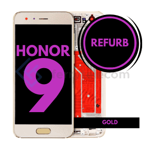 LCD Assembly With Frame Compatible For Huawei Honor 9 (Refurbished) (Gold)