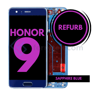 LCD Assembly With Frame Compatible For Huawei Honor 9 (Refurbished) (Sapphire Blue)