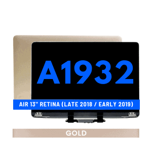 Complete LCD Display Assembly For Macbook Air 13" Retina (A1932 / Late 2018 / Early 2019) - Gold