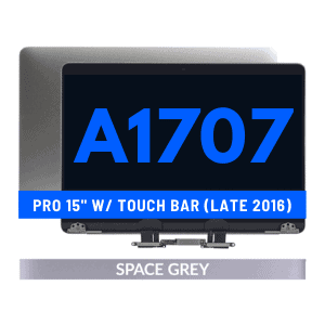 Complete LCD Display Assembly For Macbook Pro 15" W/ Touch Bar (A1707 / Late 2016) - Space Grey