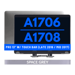 Complete LCD Display Assembly For Macbook Pro 13" W/ Touch Bar / Pro 13" (A1706 / A1708 / Late 2016 / Mid 2017) - Space Grey