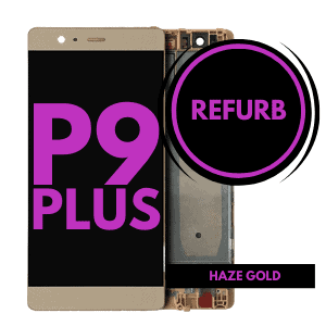 LCD Touchscreen Gold With Frame For Huawei P9 Plus (Refurbished)