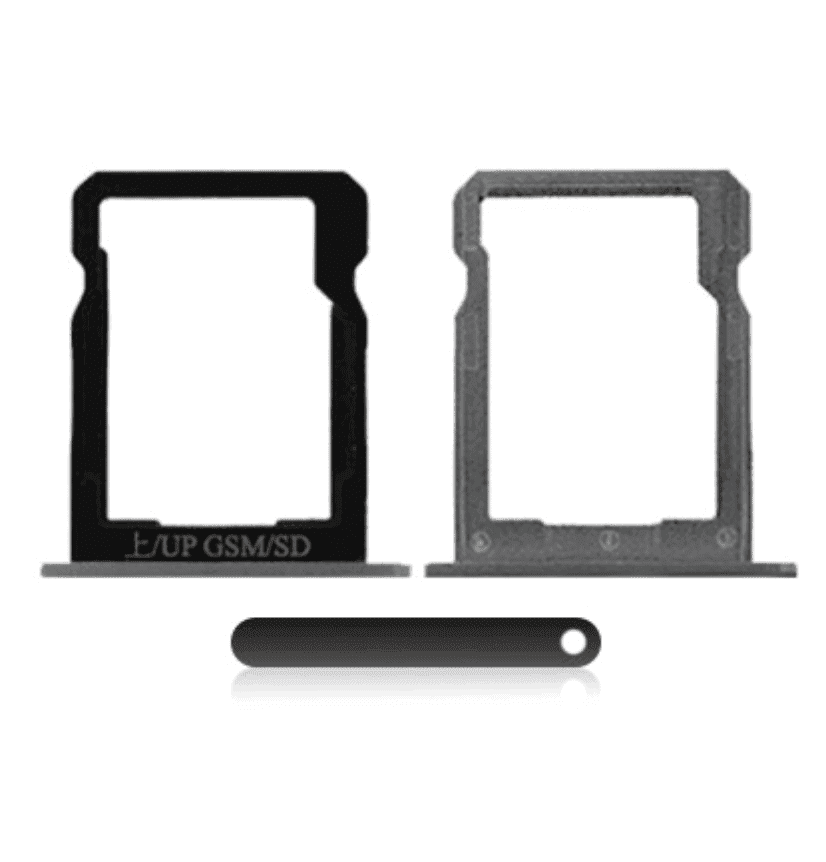 SIM Card + SD Card Tray For Huawei P7 (Black)