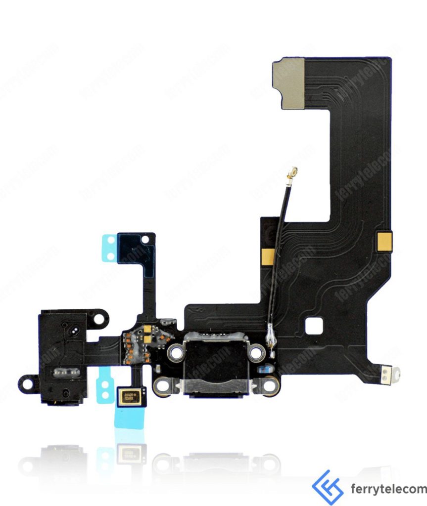 Charging Port Flex Cable Compatible For iPhone 5 (Space Grey)