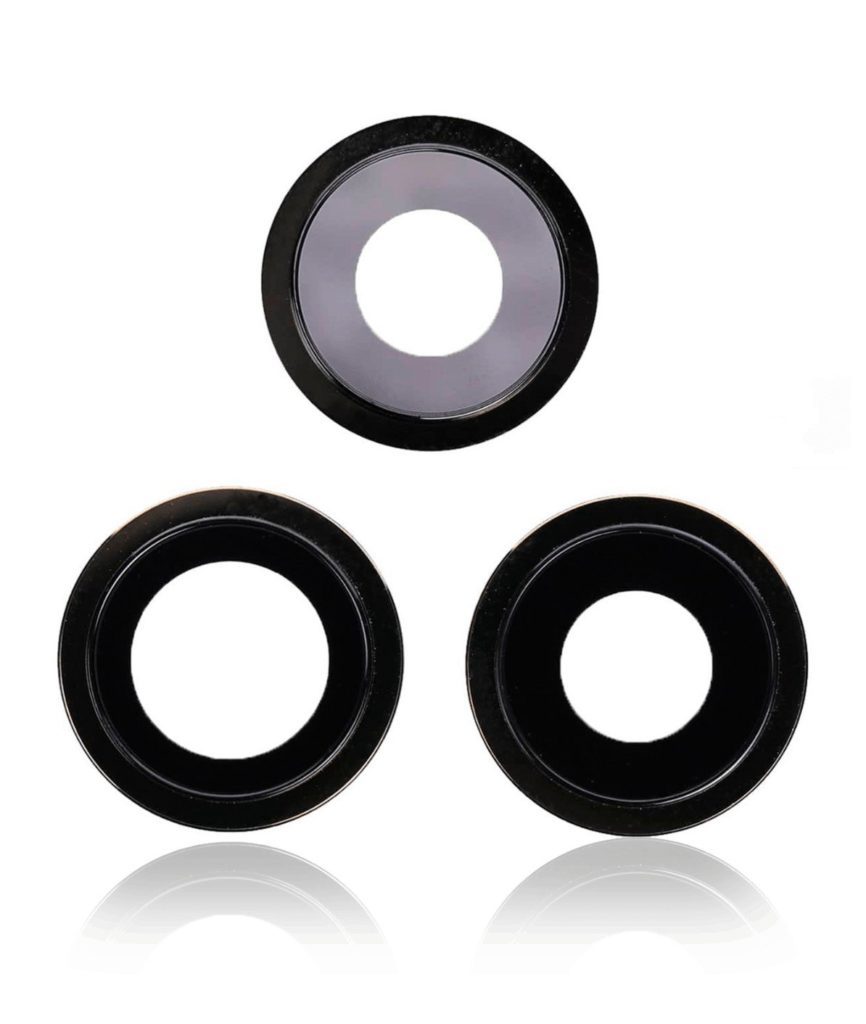 Back Camera Lens With Bracket Compatible For iPhone 12 Pro Max (Graphite) (Real Sapphire / Premium Quality)