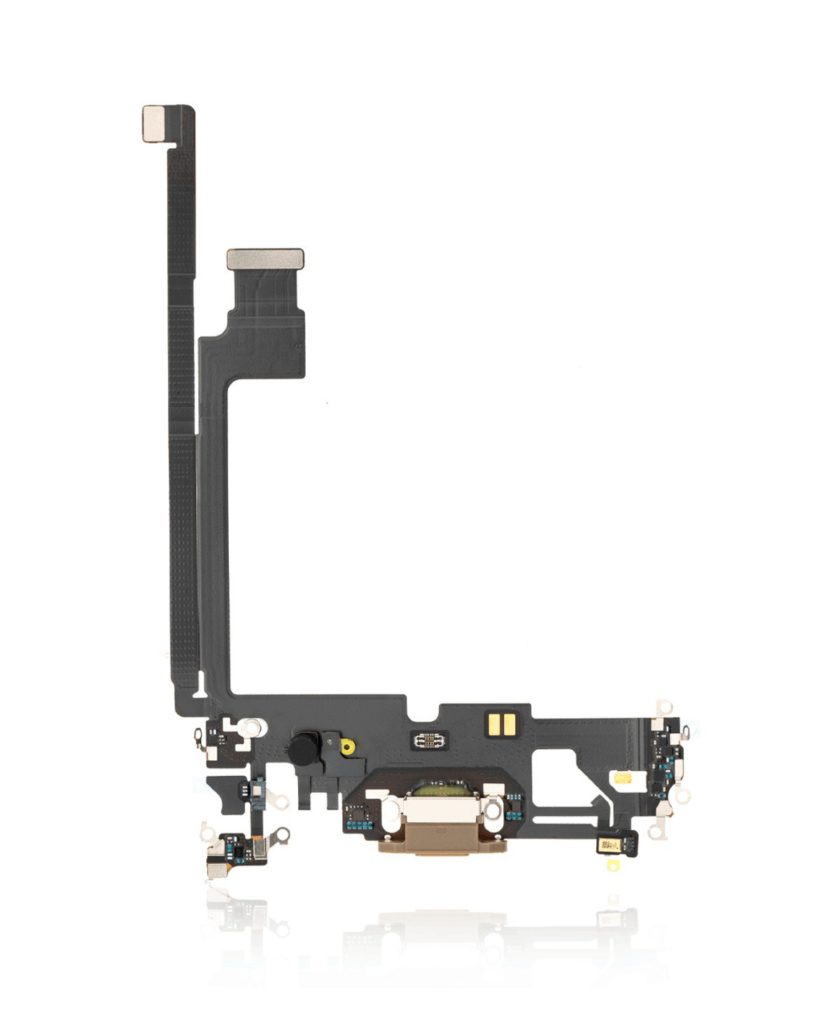 Charging Port Flex Cable Compatible For iPhone 12 Pro Max (Gold) (Premium)