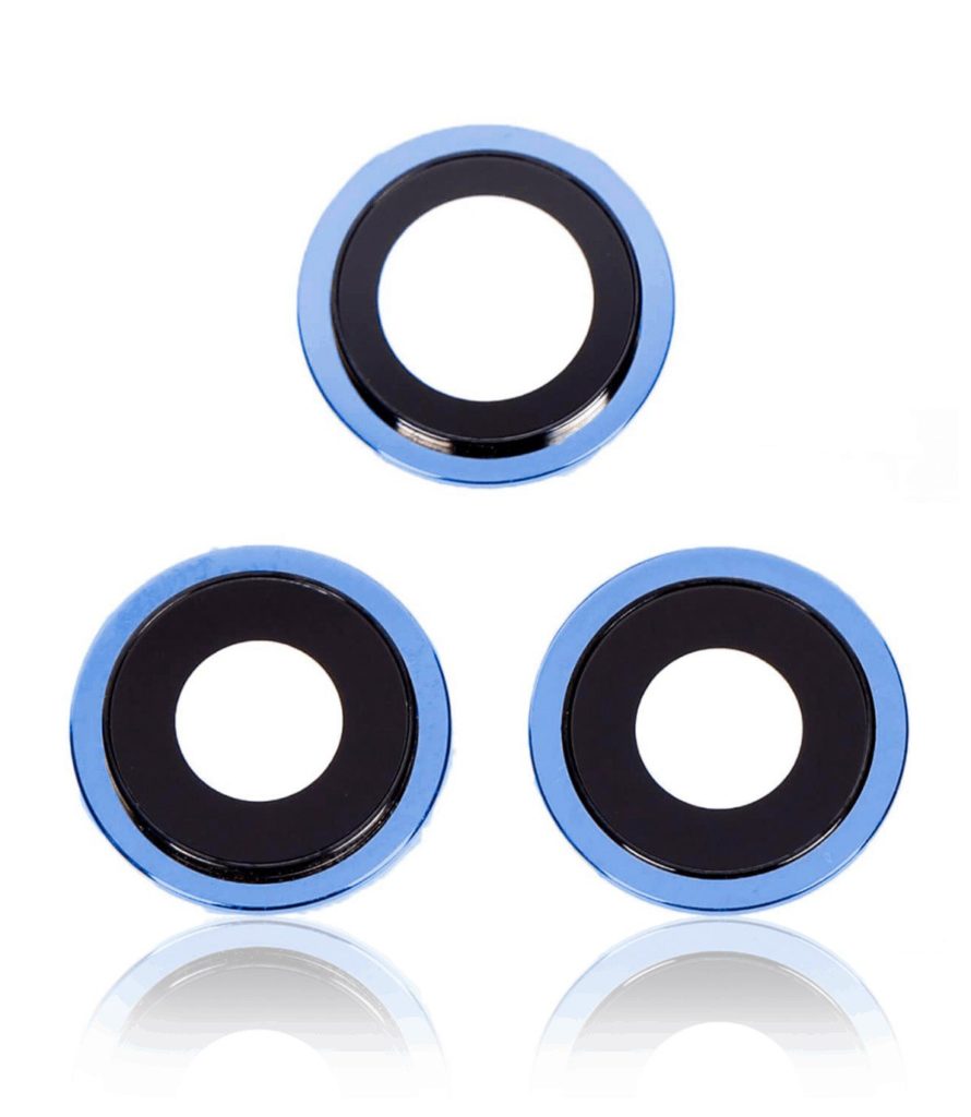 Back Camera Lens With Bracket Compatible For iPhone 12 Pro (PacifIC Blue) (Real Sapphire / Premium Quality)