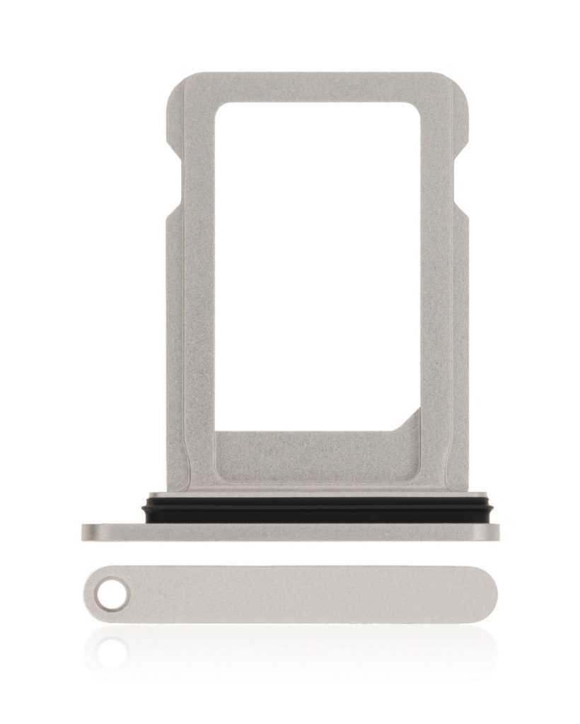 Single SIM Card Tray Compatible For iPhone 12 Mini (White)