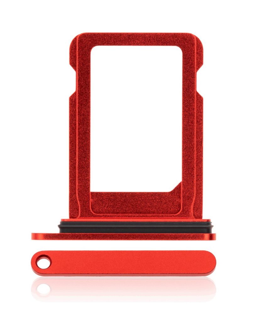 Single SIM Card Tray Compatible For iPhone 12 Mini (Red)
