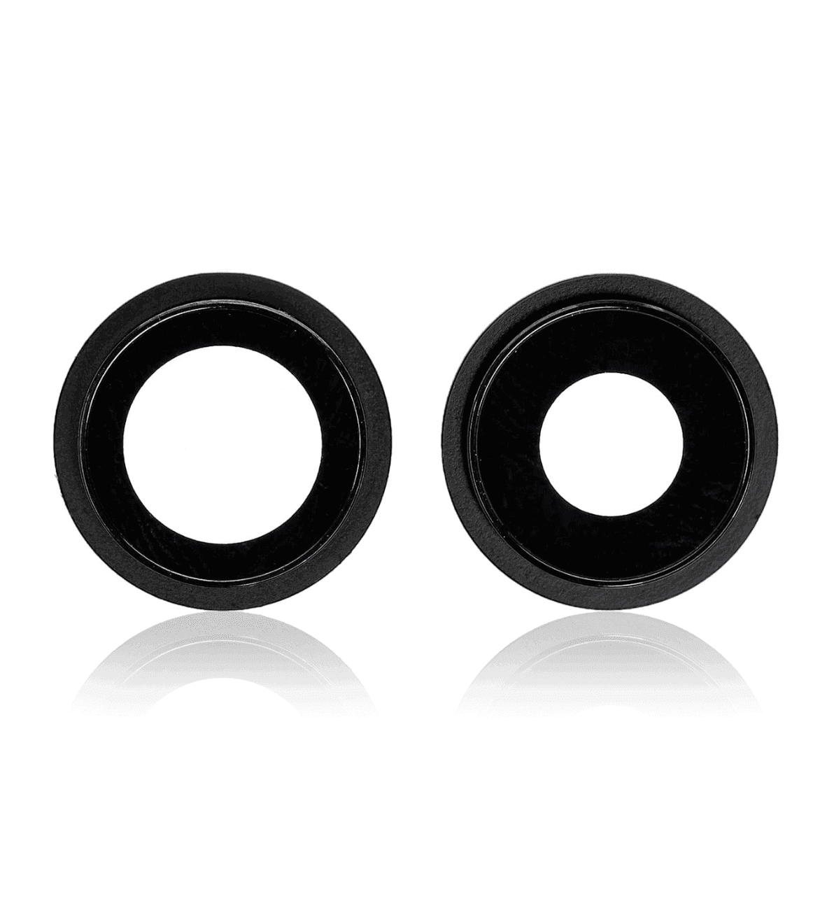 Back Camera Lens With Bracket Compatible For iPhone 12 / 12 Mini (Black) (Real Sapphire / Premium Quality)