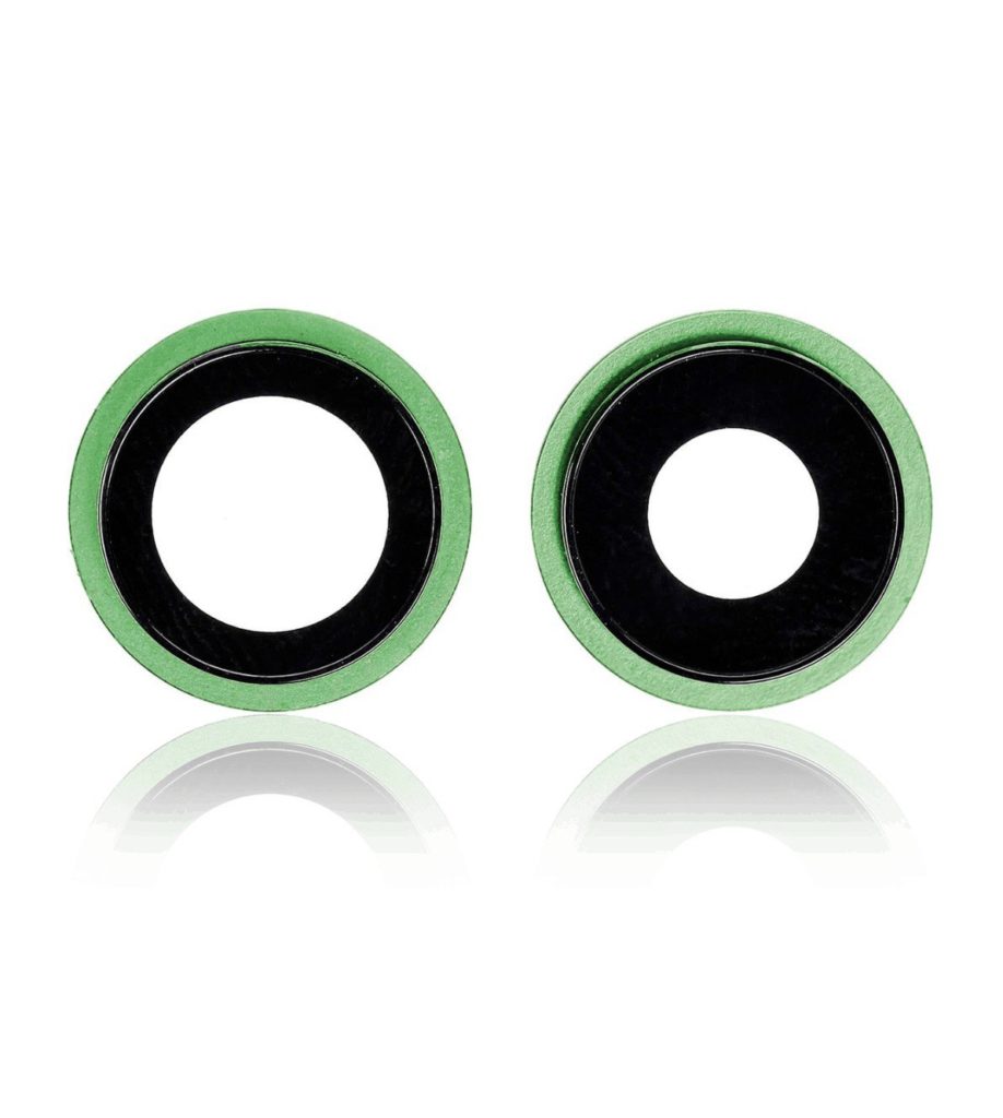 Back Camera Lens With Bracket Compatible For iPhone 12 / 12 Mini (Green) (Real Sapphire / Premium Quality)