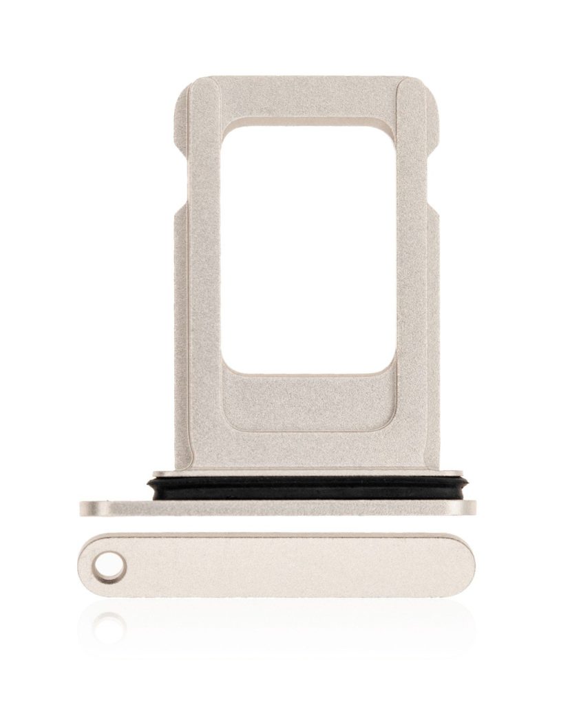Single SIM Card Tray Compatible For iPhone 12 (White)