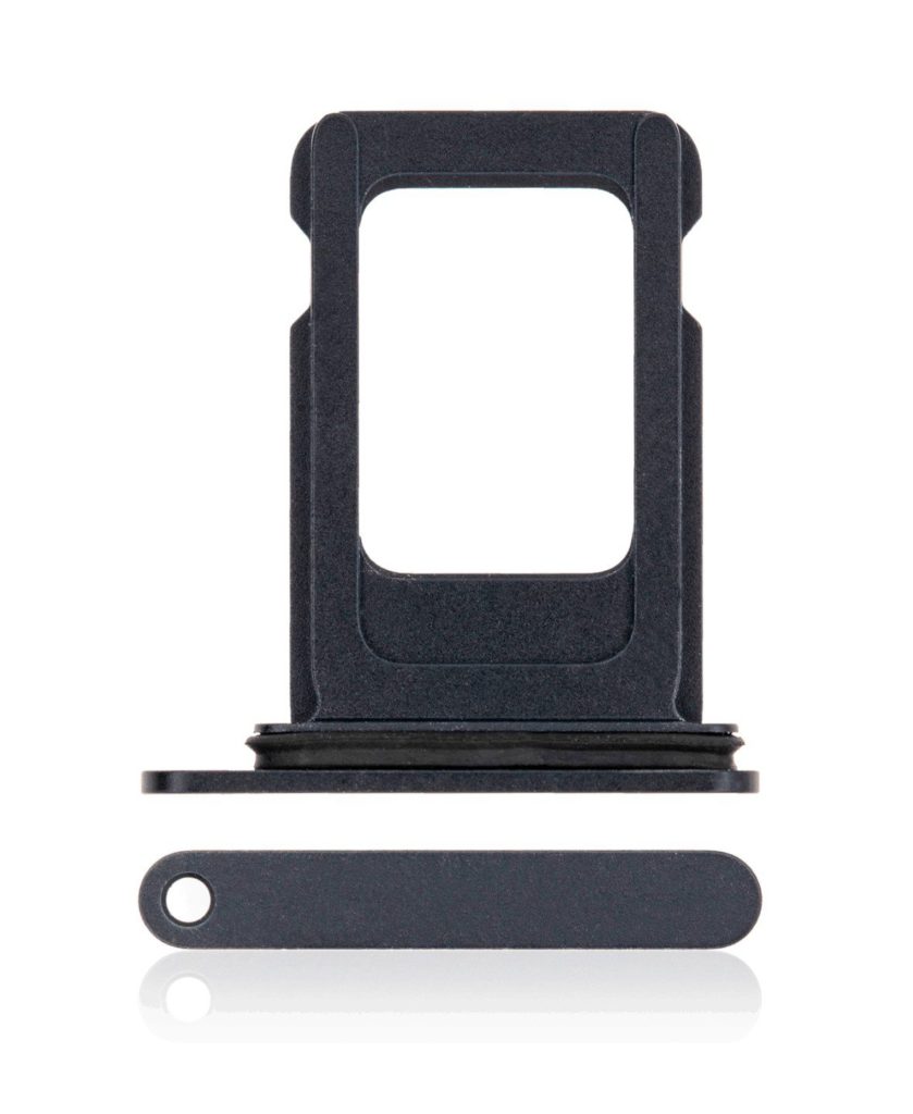 Single SIM Card Tray Compatible For iPhone 12 (Black)
