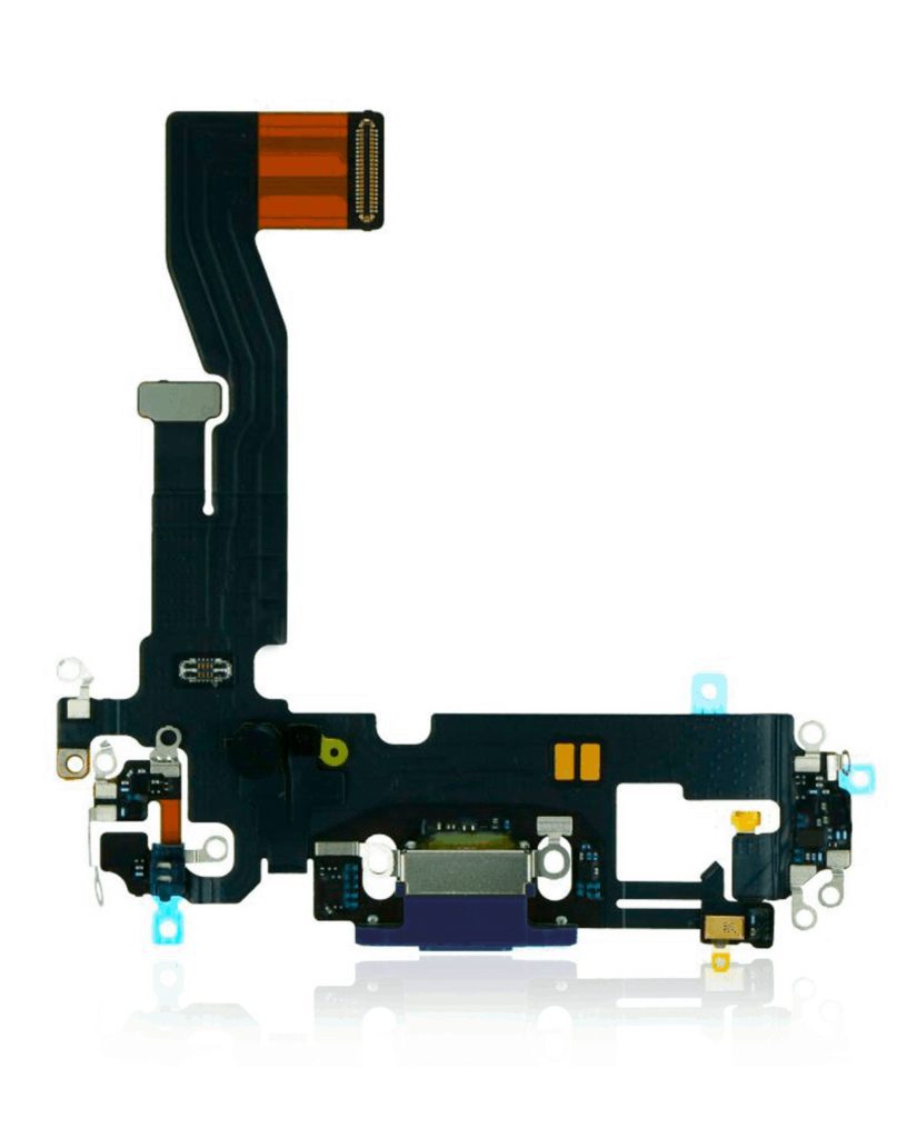 Charging Port Flex Cable Compatible For iPhone 12 / 12 Pro (PacifIC Blue) (Premium)