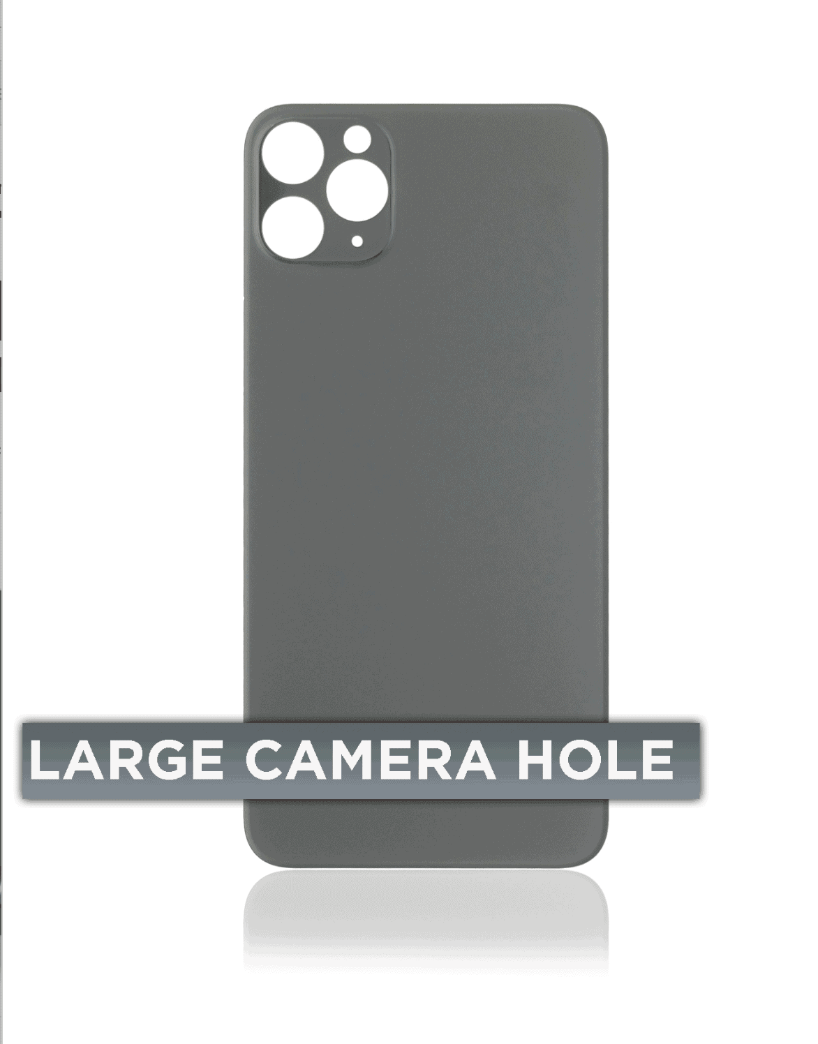 Back Glass Compatible For iPhone 11 Pro Max (Large Camera Hole) (Midnight Green)