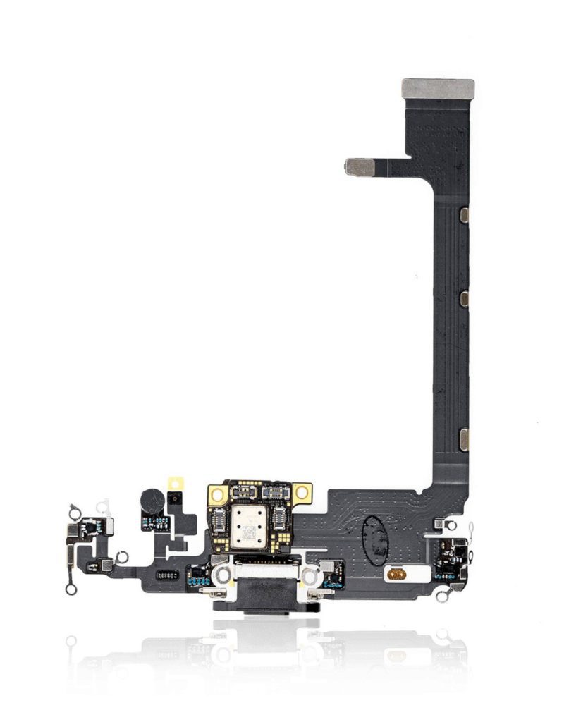 Charging Port Flex Cable With Board Compatible For iPhone 11 Pro Max (Space Grey) (Premium)