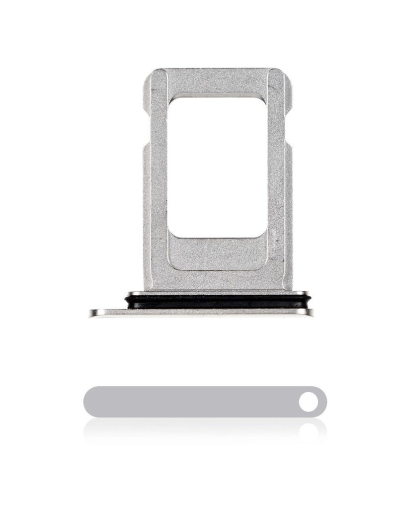 Single SIM Card Tray Compatible For iPhone 11 Pro / 11 Pro Max (Silver)