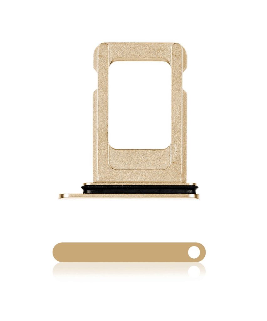 Single SIM Card Tray Compatible For iPhone 11 Pro / 11 Pro Max (Gold)
