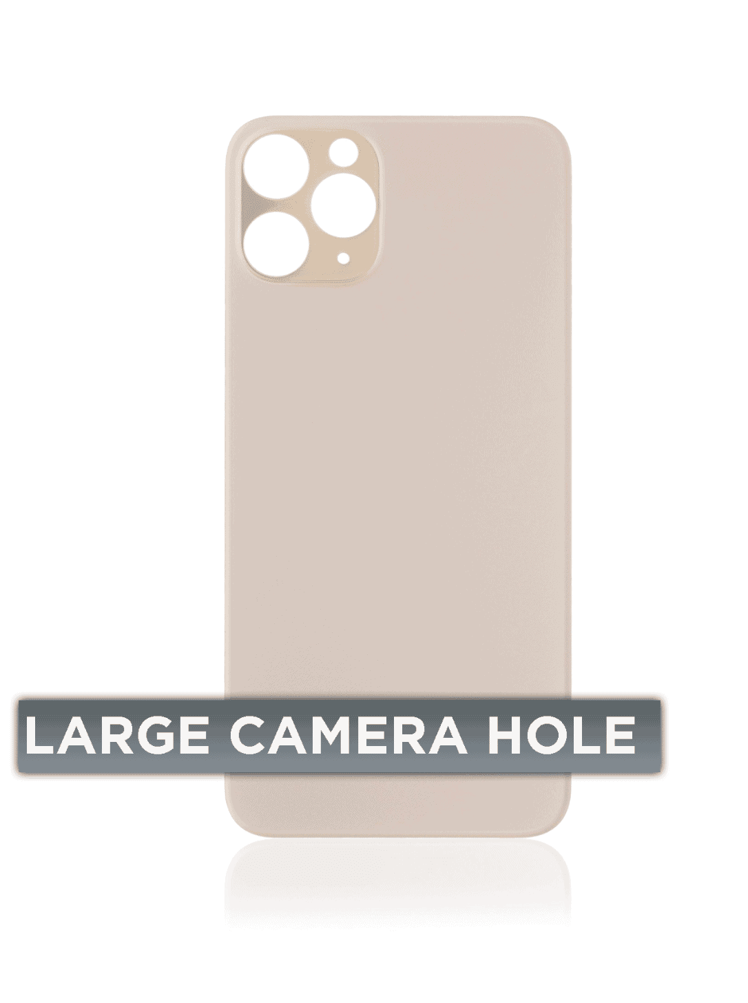 Back Glass Compatible For iPhone 11 Pro (Large Camera Hole) (Gold)