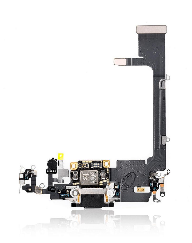 Charging Port Flex Cable With Board Compatible For iPhone 11 Pro (Space Grey) (Premium)