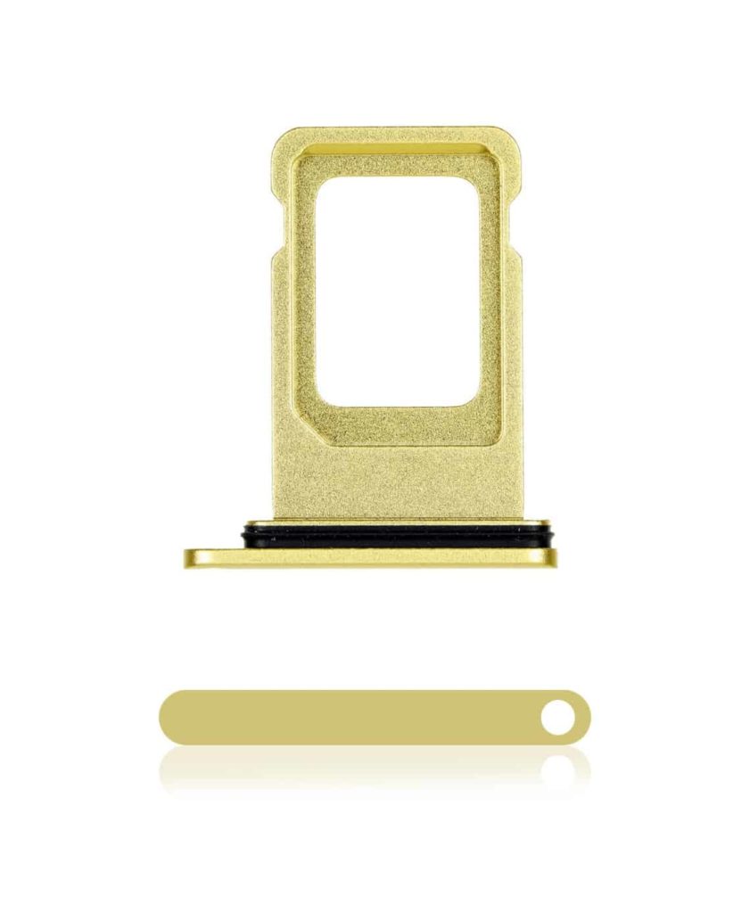 Single SIM Card Tray Compatible For iPhone 11 (Yellow)