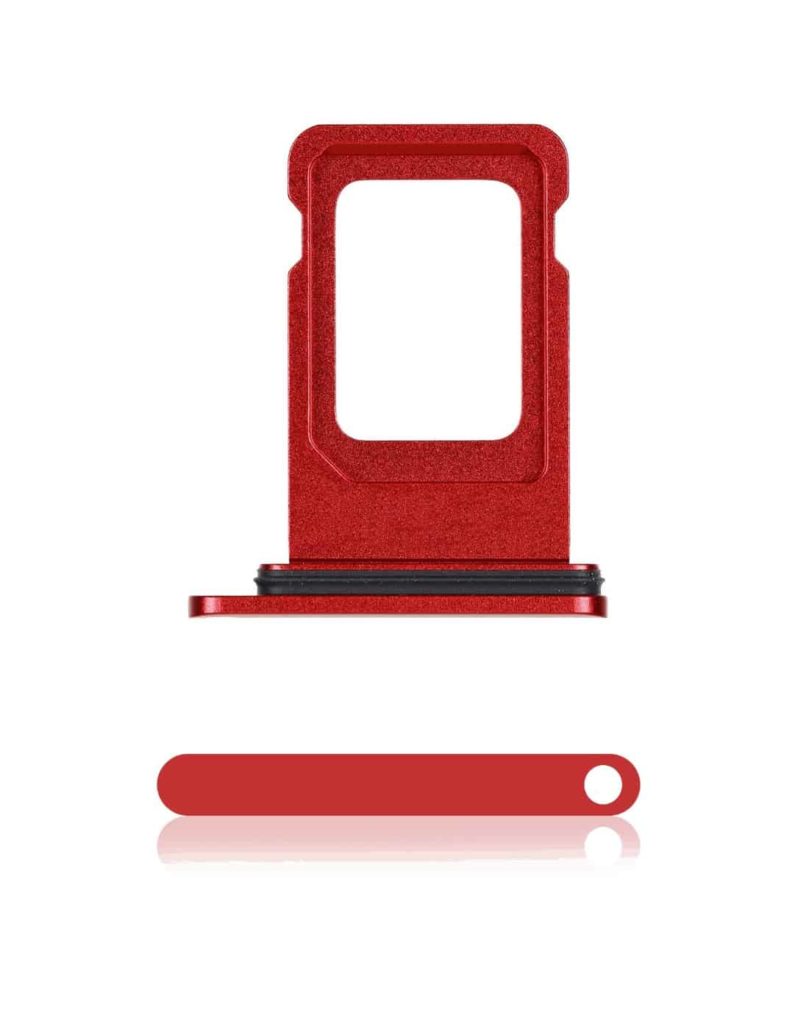 Single SIM Card Tray Compatible For iPhone 11 (Red)