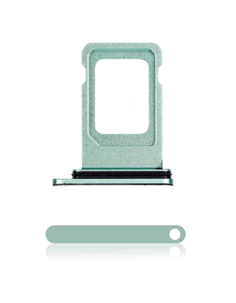 Single SIM Card Tray Compatible For iPhone 11 (Green)