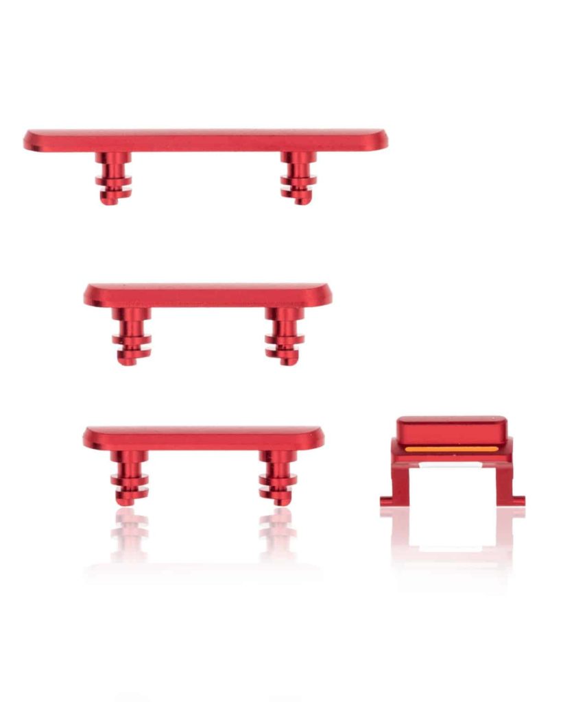 Hard Buttons (Power/Volume/Switch) Compatible For iPhone 11 (Red)