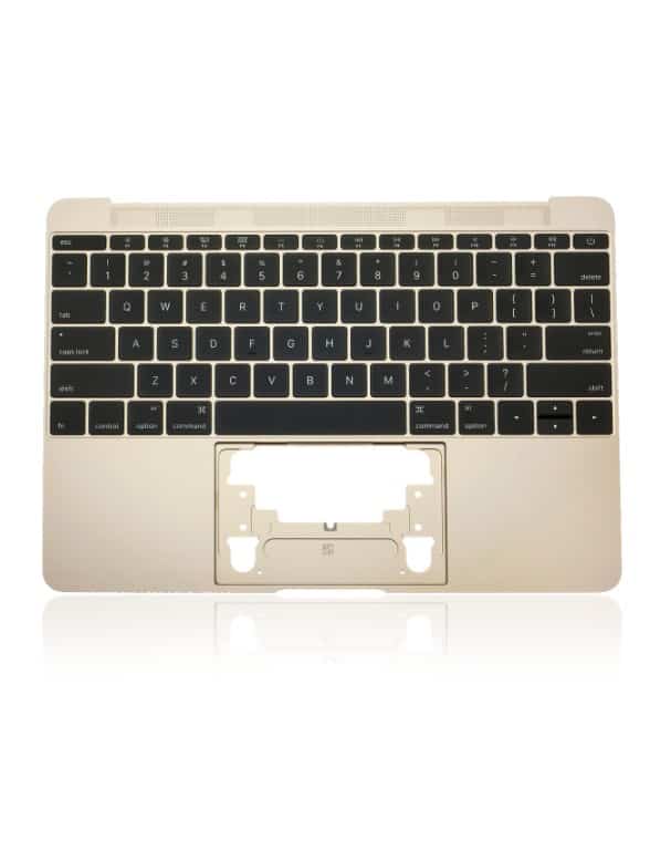 Top Case With Keyboard And Microphone For Macbook Retina 12" (A1534 / Early 2015) (Gold) (Us English)