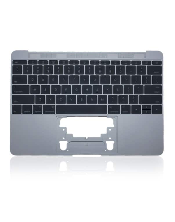 Top Case With Keyboard And Microphone For Macbook Retina 12" (A1534 / Early 2015) (Space Gray) (Us English)