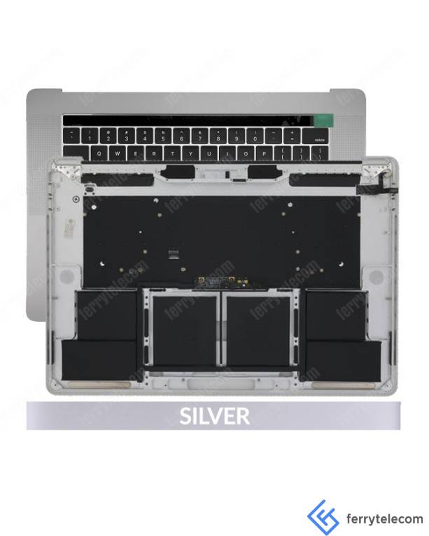 Top Case Assembly (With Battery And Keyboard) For Macbook Pro 15" W/ Touch Bar (A1707: Late 2016/Mid 2017) (Us English) (Silver)