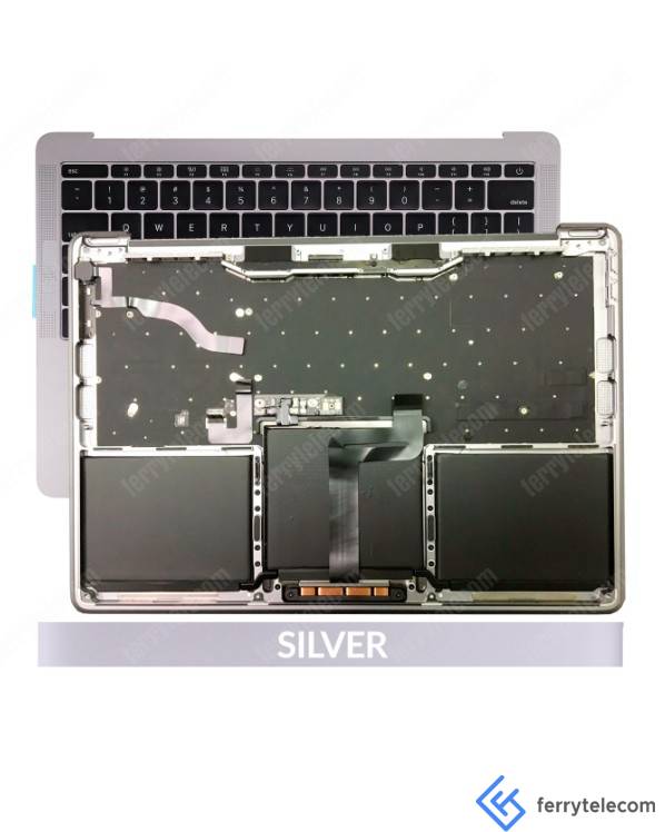 Top Case Assembly (With Battery And Keyboard) For Macbook Pro 13" Retina (A1708 / Late 2016) (Us Keyboard) (Silver)