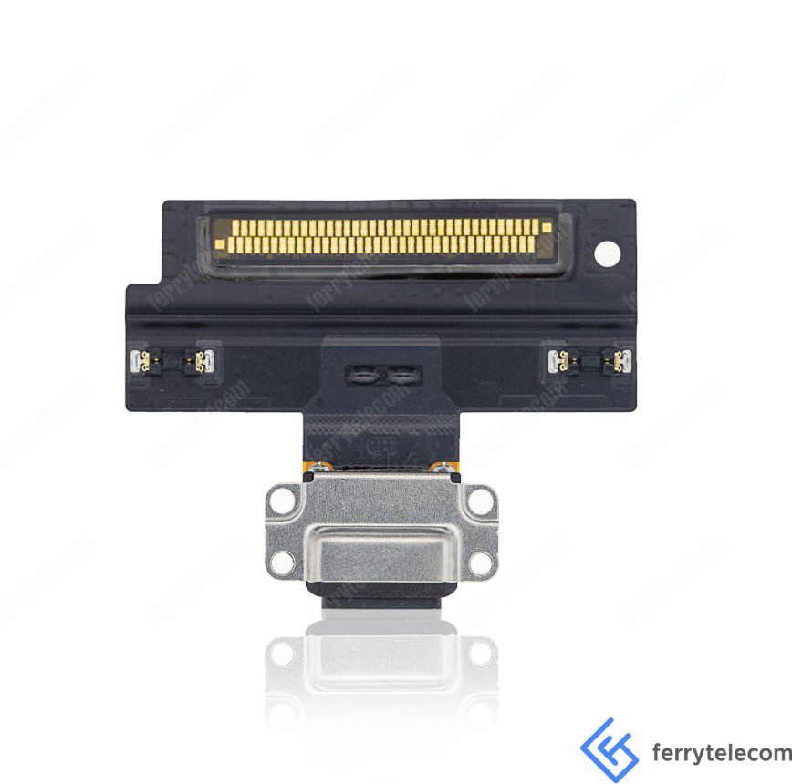 Charging Port Flex Cable For iPad Air 3 (Soldering Required) (Black)
