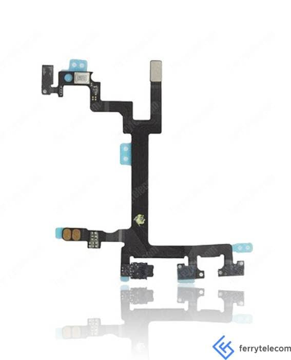 Volume Button + Power Button Flex Compatible For iPhone 5