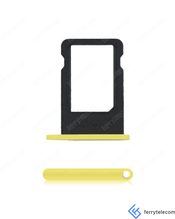 SIM Tray Compatible For iPhone 5C (Yellow)