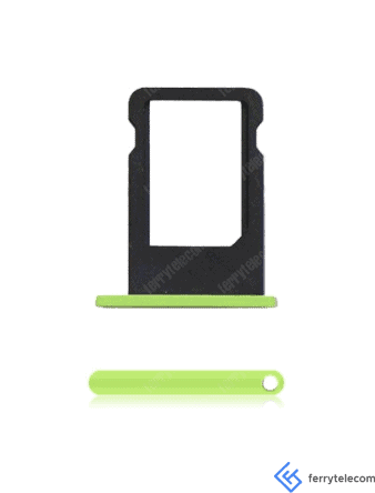 SIM Tray Compatible For iPhone 5C (Green)