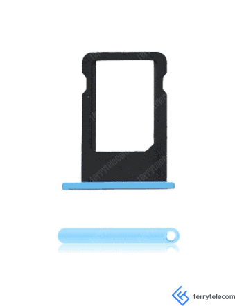 SIM Tray Compatible For iPhone 5C (Blue)
