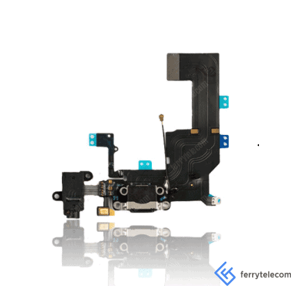 Charging Port Flex Cable Compatible For iPhone 5C (Black)