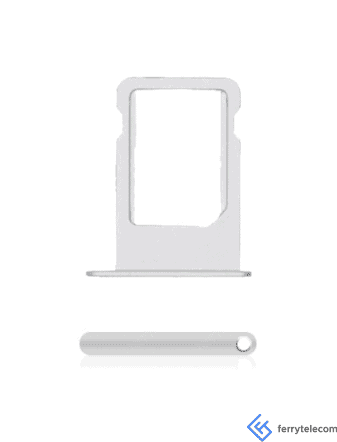 SIM Tray Compatible For iPhone 5S / SE (2016) (Silver)