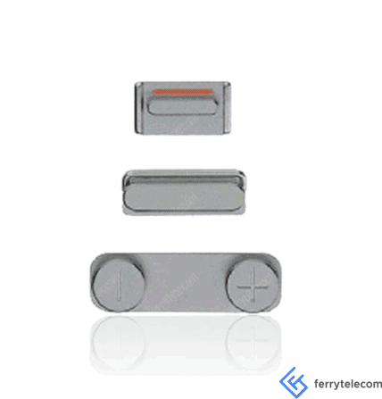 Hard Buttons Set Compatible For iPhone 5S / SE (2016) (Power: Volume & Vibrator) (Space Grey)