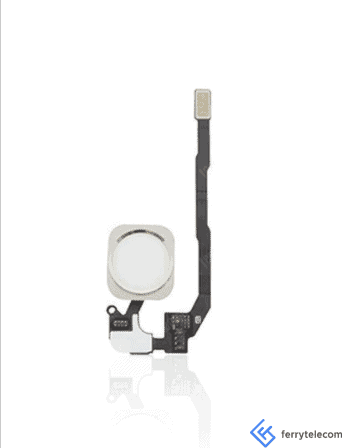 Home Button With Flex Compatible For iPhone 5S / SE (2016) (Silver)