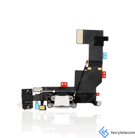 Charging Port Flex Cable Compatible For iPhone 5S (Silver)