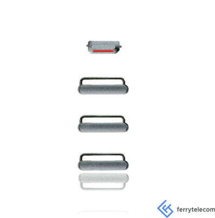 Hard Buttons (Power/Volume/Switch) Compatible For iPhone 6 / 6 Plus (Space Grey)