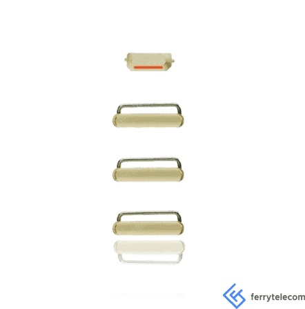 Hard Buttons (Power/Volume/Switch) Compatible For iPhone 6 / 6 Plus (Gold)