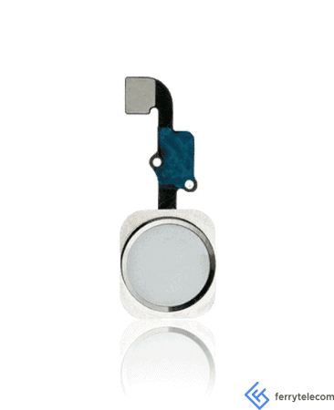 Home Button With Flex Compatible For iPhone 6 / 6 Plus (Silver)