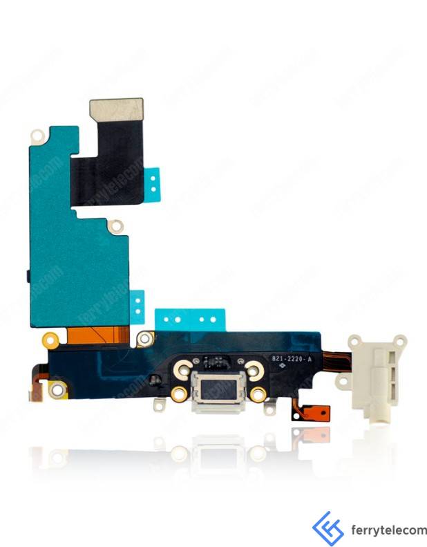 Charging Port Flex Cable Compatible For iPhone 6 Plus (Aftermarket Quality) (Gold)