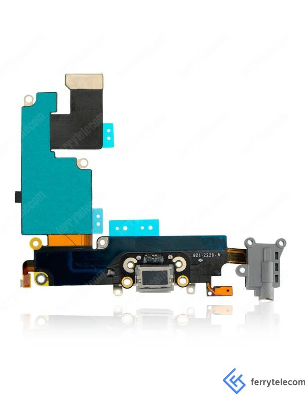 Charging Port Flex Cable Compatible For iPhone 6 Plus (Aftermarket Quality) (Space Grey)